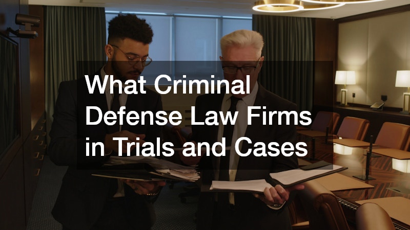What Criminal Defense Law Firms in Trials and Cases